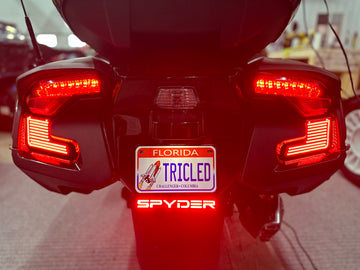 Plug N' Play LED License Plate Mount for the Spyder RT (2020+) and F3T/F3L (2016+)