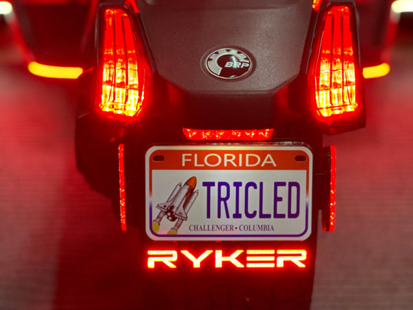 Plug N' Play LED License Plate Mount for the Can-Am Ryker