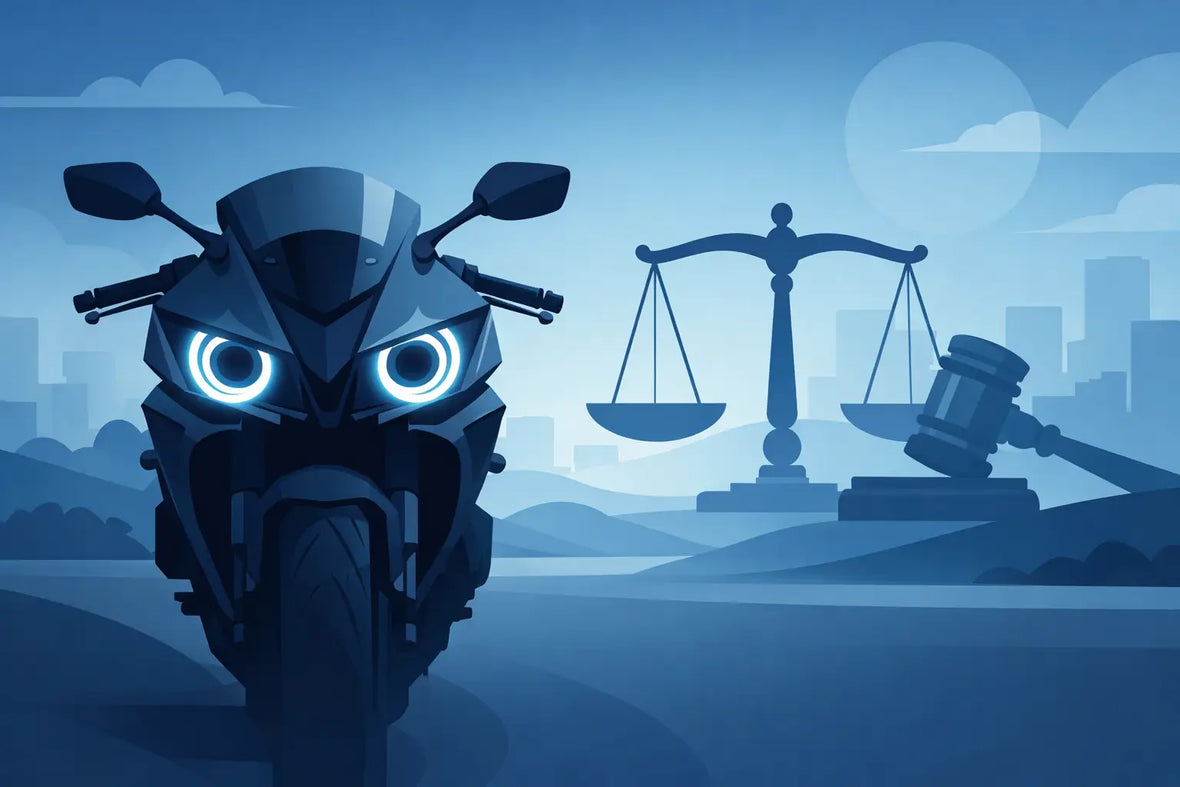 Are Angel Eyes Legal on Motorcycles?