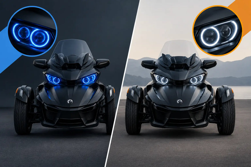 Spyder Halos vs Angel Eyes for Your Can-Am