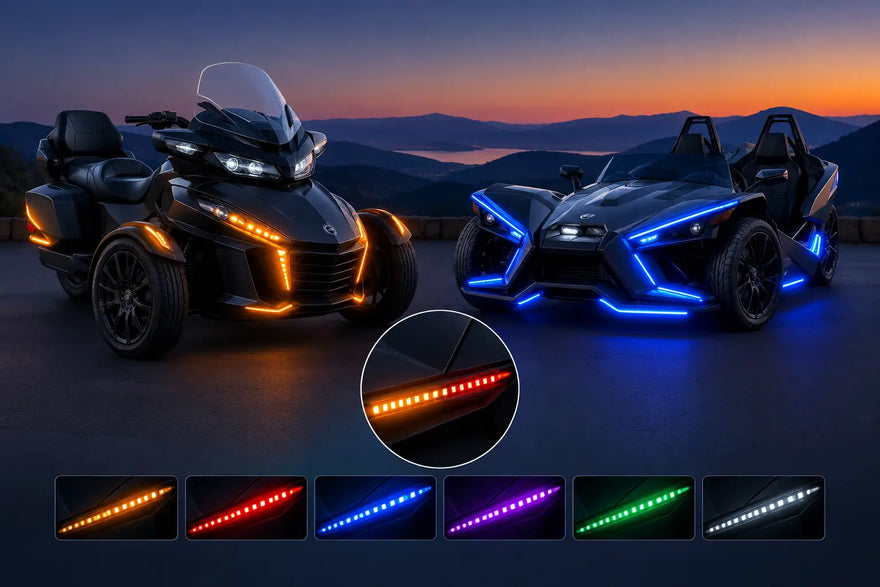 LED Chaser Lighting for Spyders, Rykers and Slingshots