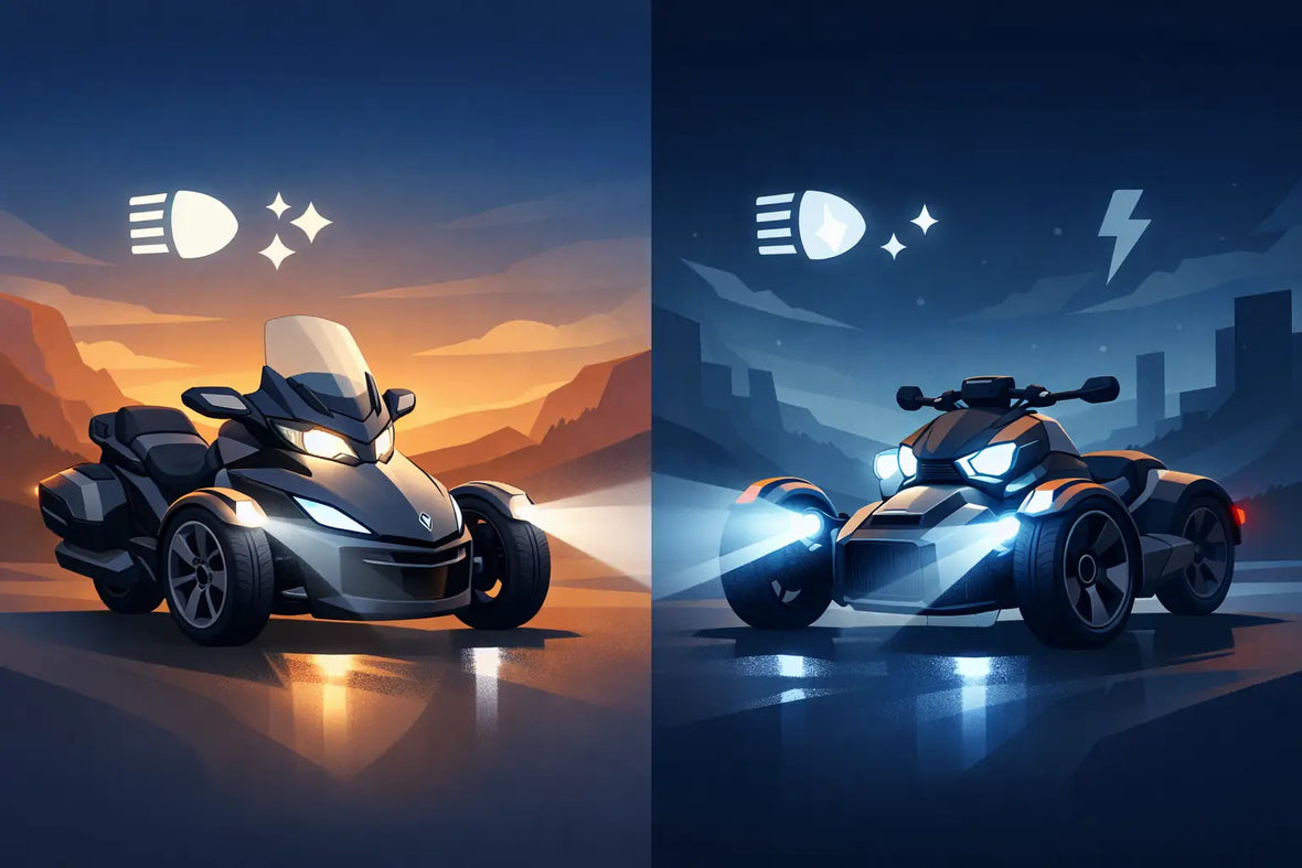Spyder vs Ryker Lighting Upgrades Compared