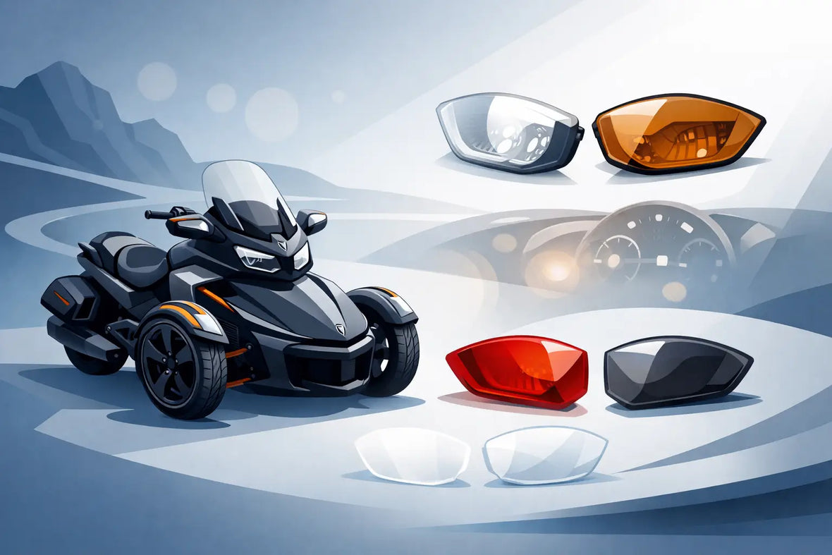 Can-Am Spyder Replacement Lenses and Fitment