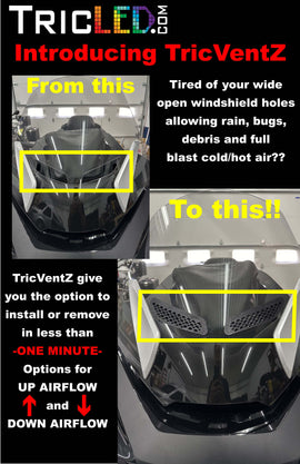 TricVentZ - RT Windshield Vents (2 pairs) For RT2020+ only - 0