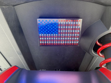 USA LED Flag with NEW Mounting Plate for Slingshot - 0