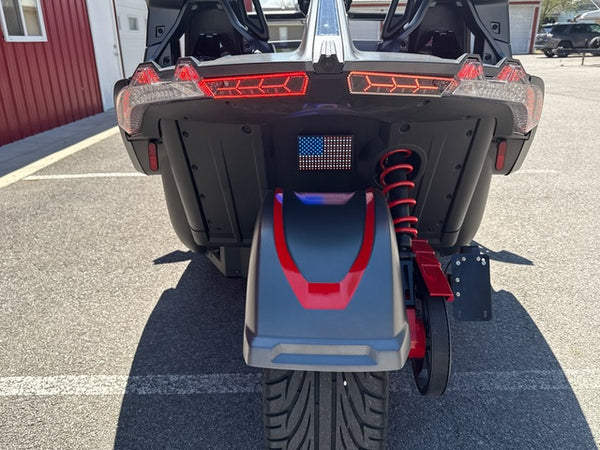 USA LED Flag with NEW Mounting Plate for Slingshot