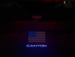 LED License Plate with LED USA Flag Mount for Spyder & Canyon