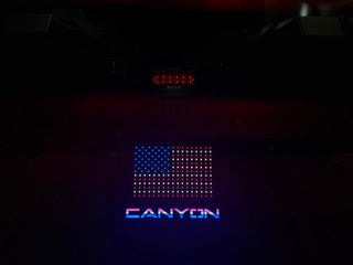 LED License Plate with LED USA Flag Mount for Spyder & Canyon