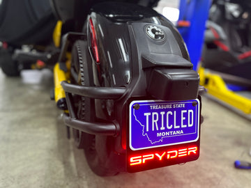 Plug N' Play LED License Plate Mount for the Spyder F3