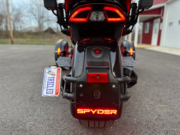 Plug N' Play LED License Plate Mount for the Spyder F3/F3S