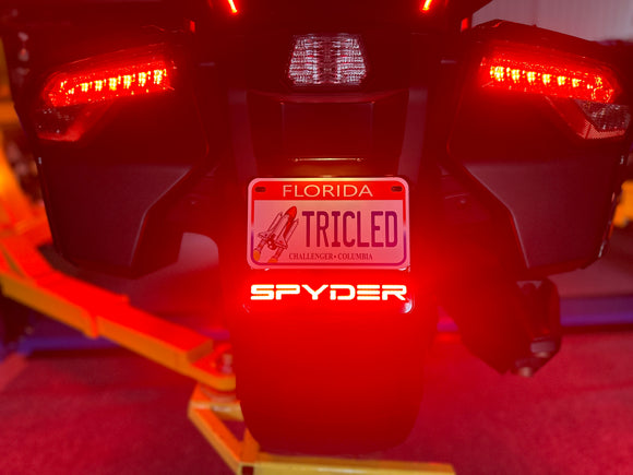 Plug N' Play LED License Plate Mount for the Spyder RT (2020+) and F3T/F3L (2016+)