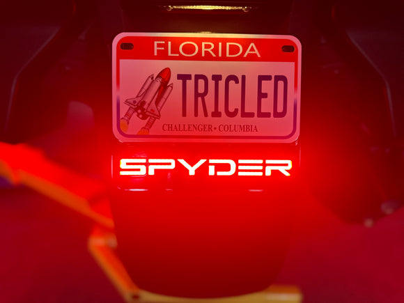 Plug N' Play LED License Plate Mount for the Spyder RT (2020+) and F3T/F3L (2016+)