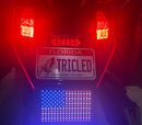 USA Flag LED Smoked Lens with Mounting Bracket-2