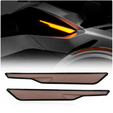 TricLED - TricFlarez Amber LED (Side) Markers with Sequential Turn Signals for the Can-Am Spyder RT (2020+) (Set of 2)