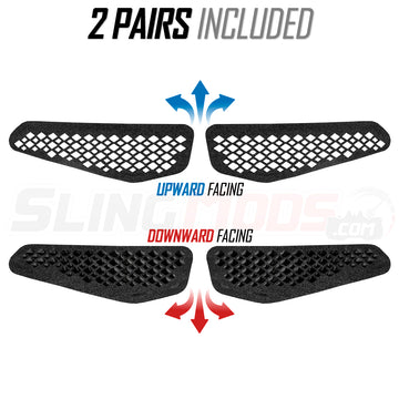 TricVentz - Spyder F3T / F3L Windshield Vents (2 pairs) 2015-2023 - 0