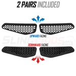 TricLED TricVentZ - Spyder F3T / F3L Windshield Vents (2 pairs)