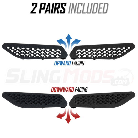 TricVentZ - RT Windshield Vents (2 pairs) For RT2020+ only