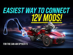 TricLED - Plug N' Play 12V Aftermarket Accessory Power Harness for the Can-Am Spyder F3 Models (2024+)