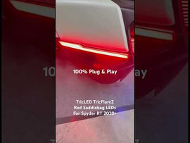 TricFlarez Red LED Saddlebag Running Lights for Spyder RT (2020+) - 0