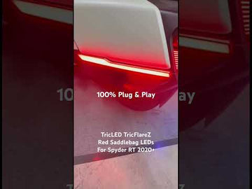 TricFlarez Red LED Saddlebag Running Lights for Spyder RT (2020+) - 0