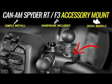 Handlebar Top Cuffs for use with RAM Mount Accessories on Spyder F3 & RT Models (2024+) *NEW*