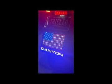 LED License Plate with LED USA Flag Mount for Spyder & Canyon