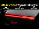 TricFlarez Red LED Saddlebag Running Lights for Spyder RT (2020+)-3