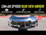 180 Degree Wide-Vu Center Rear View Mirror Kit for the Can-Am Spyder F3T / F3L (2016+) & RT Models (2020+)