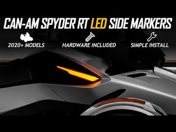 TricLED - TricFlarez Amber LED (Side) Markers with Sequential Turn Signals for the Can-Am Spyder RT (2020+) (Set of 2)