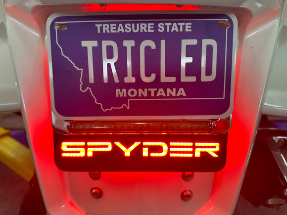 Plug N' Play LED License Plate Mount for Spyder RT (2010-19)