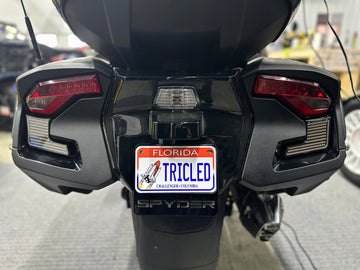 Plug N' Play LED License Plate Mount for the Spyder RT (2020+) and F3T/F3L (2016+) - 0