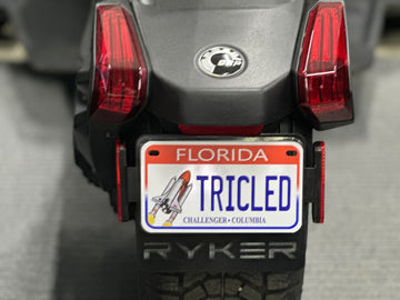 Plug N' Play LED License Plate Mount for the Can-Am Ryker - 0