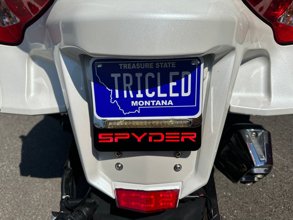 Plug N' Play LED License Plate Mount for Spyder RT (2010-19)