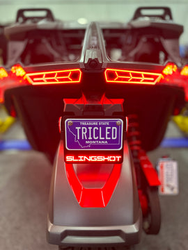 Plug N' Play LED License Plate Bracket for Polaris Slingshot