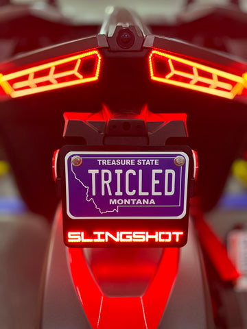 Plug N' Play LED License Plate Bracket for Polaris Slingshot - 0