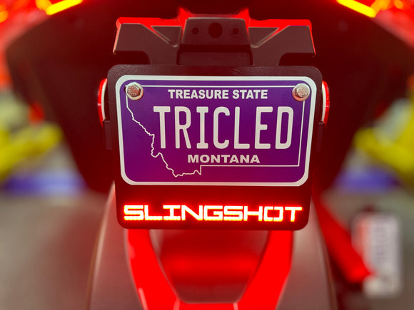 Plug N' Play LED License Plate Bracket for Polaris Slingshot