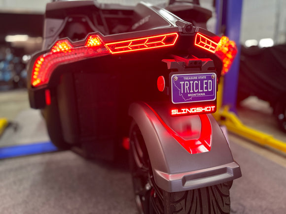 Plug N' Play LED License Plate Bracket for Polaris Slingshot