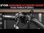 Spyder Multi-Mount Handlebar Cuff for Ram Accessories all F3 2015-2023 and 2020-2023 RT only