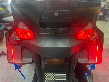 Rt Saddlebag Rear Run/Brake With Yellow Turn Signal Integration 2010-2019