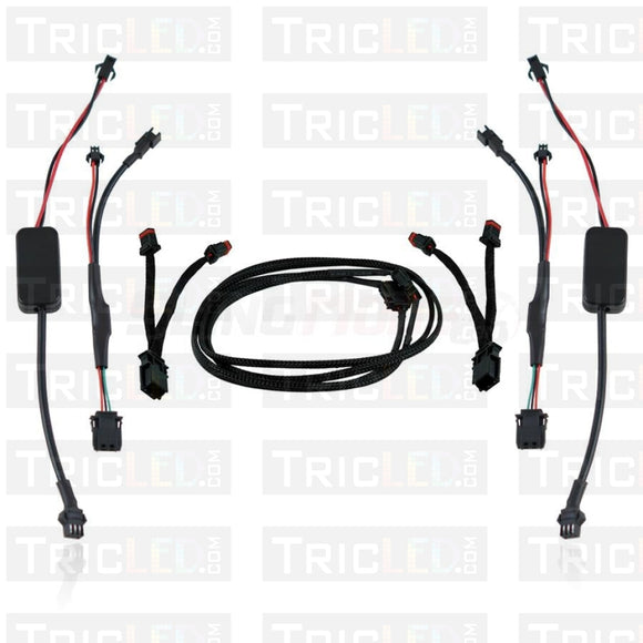 Ryker Replacement Led Headlight W/ Turn Signal Headlights With Front Fender Power Harness