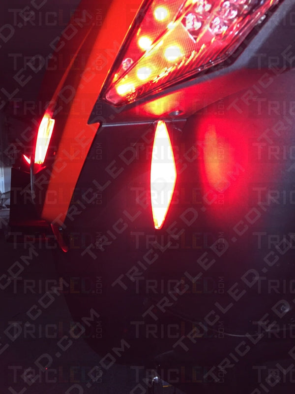 Safety Led Reflectors Red (Front Rear Or Side)