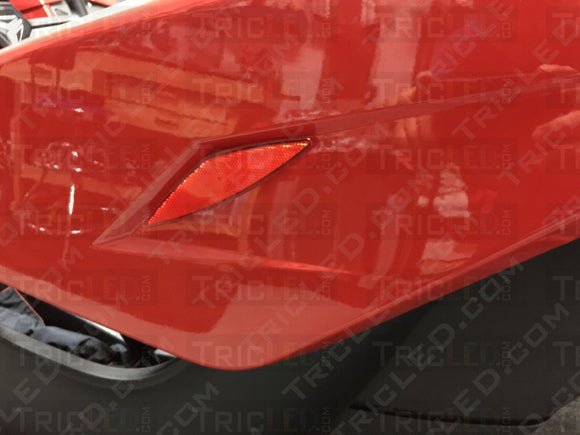 Safety Led Reflectors Red (Front Rear Or Side)