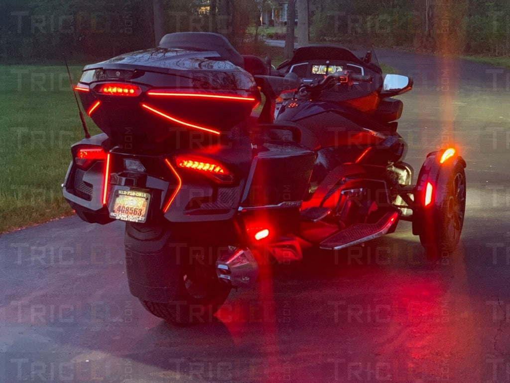 Sequential Front Fenders LED Amber & Red for Spyders (2019+) | TricLED