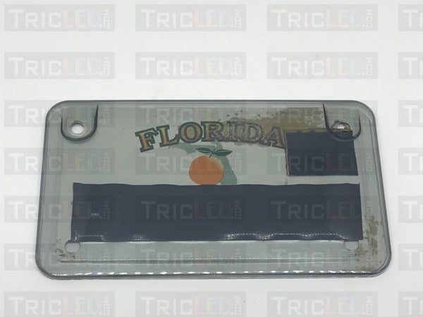 Smoked License Plate Cover For Motorcycles
