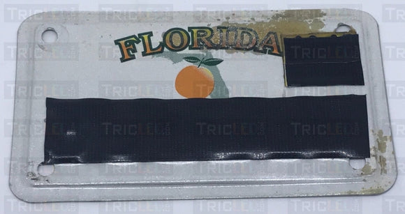 Smoked License Plate Cover For Motorcycles