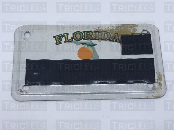 Smoked License Plate Cover For Motorcycles