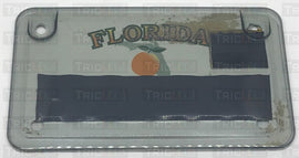 Smoked License Plate Cover For Motorcycles