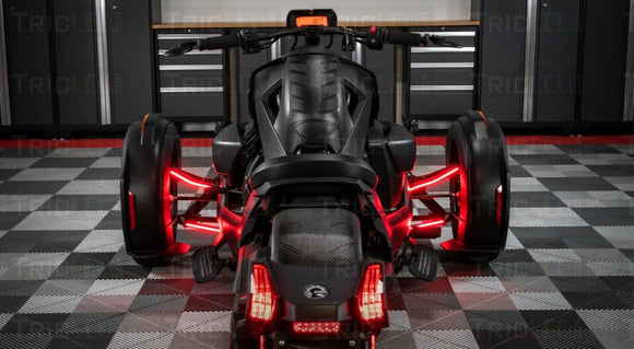 Tricled-Dual Color Rear Facing A-Arm Running Light Strips With Blinker Ryker