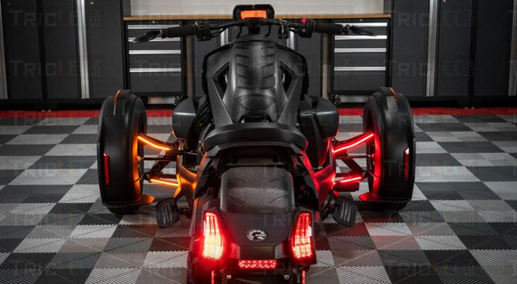 Tricled-Dual Color Rear Facing A-Arm Running Light Strips With Blinker Ryker
