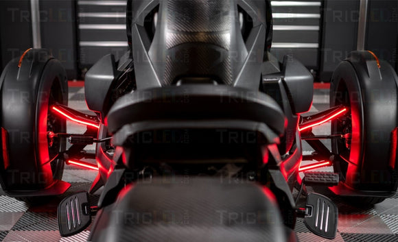 Tricled-Dual Color Rear Facing A-Arm Running Light Strips With Blinker Ryker